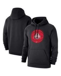 Men's Ohio State Buckeyes Black Basketball Pullover Hoodie