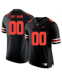 Men's Ohio State Buckeyes Black Stitched Custom NCAA Jersey