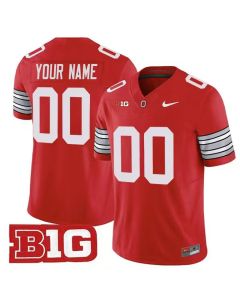 Men's Ohio State Buckeyes Red 2025/26 Vapor F.U.S.E. Limited Stitched Custom Jersey (Red)