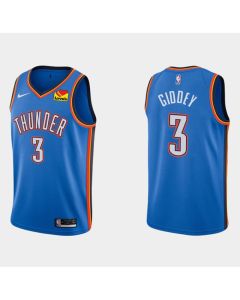 Men's Oklahoma City Thunder #3 Chris Paul Blue Stitched NBA Jersey