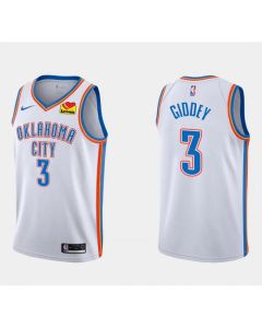 Men's Oklahoma City Thunder #3 Chris Paul White Stitched NBA Jersey