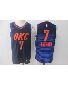Men's Oklahoma City Thunder #7 Carmelo Anthony Blue Stitched NBA Jersey