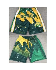Men's Oklahoma City Thunder Green SuperSonics Shorts (Run Small)
