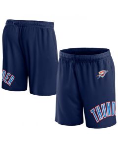 Men's Oklahoma City Thunder Navy Free Throw Mesh Shorts