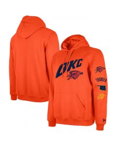 Men's Oklahoma City Thunder Orange 2023/24 City Edition Pullover Hoodie