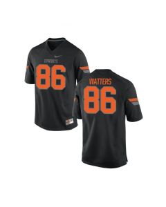 Men's Oklahoma State Cowboys Customized Black Stitched Jersey