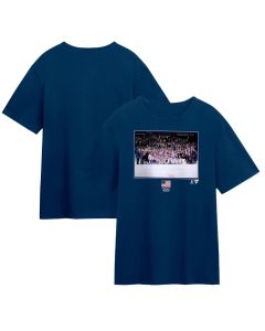 Men's Olympic Hockey Navy US Medal Moment T-Shirt
