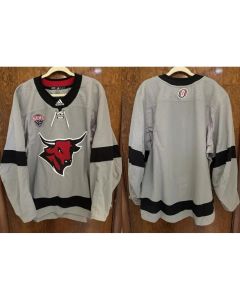 Men's Omaha Mavericks Grey Stitched Hockey Jersey