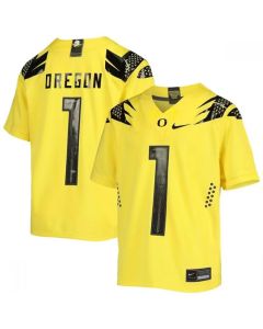 Men's Oregon Ducks Active Player Custom Yellow Stitched Football Jersey