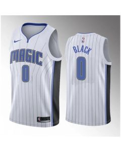 Men's Orlando Magic #0 Anthony Black White 2023 Draft Association Edition Stitched Basketball Jersey
