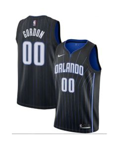 Men's Orlando Magic #00 Aaron Gordon Black Icon Edition Stitched Swingman Jersey
