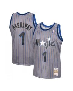 Men's Orlando Magic #1 Penny Hardaway 1994-95 Grey Stitched Jersey
