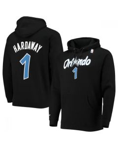 Men's Orlando Magic #1 Penny Hardaway 2021 Black Pullover Hoodie