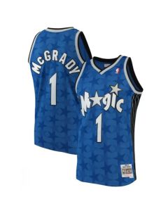 Men's Orlando Magic #1 Tracy McGrady 2000-01 Blue Stitched Jersey