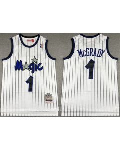 Men's Orlando Magic #1 Tracy McGrady 2003-04 White Stitched Jersey