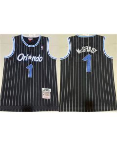 Men's Orlando Magic #1 Tracy McGrady Black Stitched Jersey