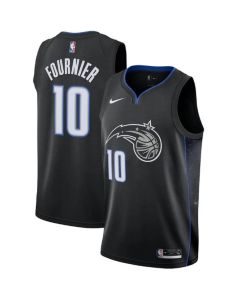 Men's Orlando Magic #10 Evan Fournie Black City Edition Stitched Swingman Jersey