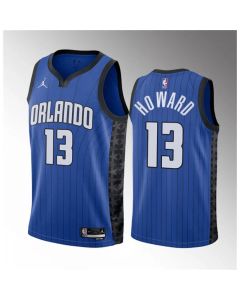 Men's Orlando Magic #13 Jett Howard Blue 2023 Draft Statement Edition Stitched Basketball Jersey