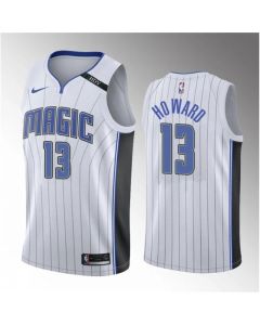 Men's Orlando Magic #13 Jett Howard White 2023 Draft Association Edition Stitched Basketball Jersey