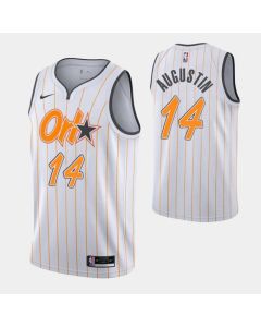 Men's Orlando Magic #14 D.J. Augustin 2020-21 White City Edition Stitched Swingman Jersey