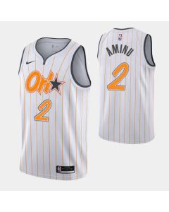 Men's Orlando Magic #2 Al-Farouq Aminu 2020-21 White City Edition Stitched Swingman Jersey