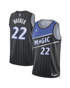 Men's Orlando Magic #22 Franz Wagner Black 2025/26 Statement Edition Jersey