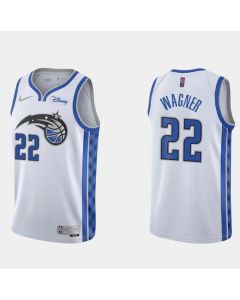 Men's Orlando Magic #22 Franz Wagner White Earned Edition Stitched Swingman Jersey