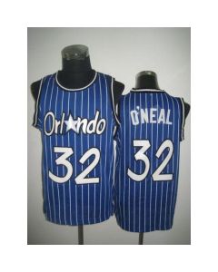 Men's Orlando Magic #32 Shaquille O'Neal Blue Throwback NBA Jersey