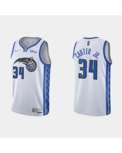 Men's Orlando Magic #34 Wendell Carter Jr. White Stitched Swingman Jersey