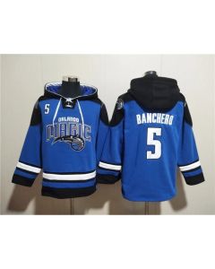 Men's Orlando Magic #5 Paolo Banchero Blue Ageless Must-Have Lace-Up Pullover Hoodie
