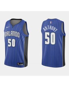Men's Orlando Magic #50 Cole Anthony Blue Icon Edition Stitched Swingman Jersey