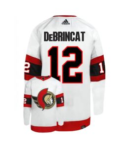 Men's Ottawa Senators #12 Alex DeBrincat White Stitched Home Jersey