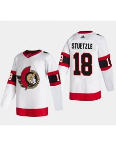 Men's Ottawa Senators #18 Tim Stutzle White Stitched Jersey