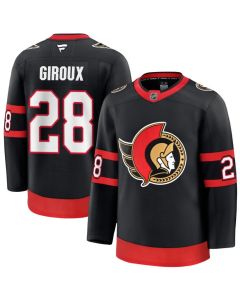 Men's Ottawa Senators #28 Claude Giroux Black Home Premium Player Jersey