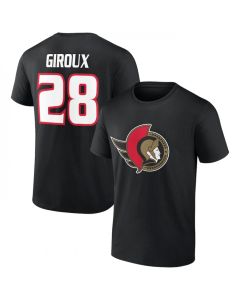 Men's Ottawa Senators #28 Claude Giroux Black T-Shirt