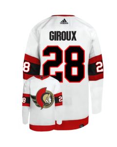 Men's Ottawa Senators #28 Claude Giroux White Stitched Home Jersey