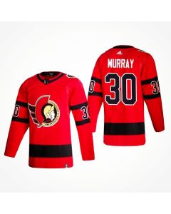 Men's Ottawa Senators #30 Matt Murray 2021 Red Reverse Retro Stitched Jersey