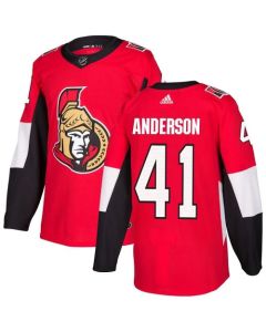 Men's Ottawa Senators #41 Craig Anderson Red Stitched NHL Jersey