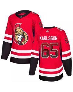 Men's Ottawa Senators #65 Erik Karlsson Red Drift Fashion Stitched NHL Jersey