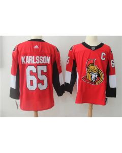 Men's Ottawa Senators #65 Erik Karlsson Red Stitched NHL Jersey