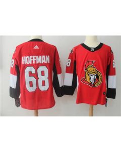 Men's Ottawa Senators #68 Mike Hoffman Red Stitched NHL Jersey