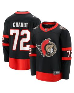 Men's Ottawa Senators #72 Thomas Chabot Black Home Jersey