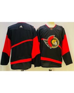 Men's Ottawa Senators Blank Black Stitched Jersey