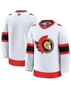 Men's Ottawa Senators Blank White 2024-25 Away Stitched Hockey Jersey