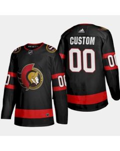 Men's Ottawa Senators Custom Black Stitched NHL Home Jersey