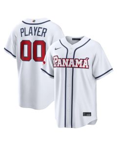 Men's Panama Baseball Custom White 2026 World Baseball Classic Home Jersey (White)