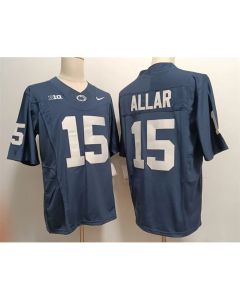 Men's Penn State Nittany Lions #15 Drew Allar Navy Stitched Jersey