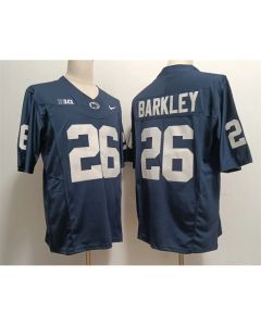 Men's Penn State Nittany Lions #26 Saquon Barkley Navy cStitched Jersey
