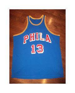 Men's Philadelphia 76ers #13 Wilt Chamberlain Royal Swingman Stitched Jersey