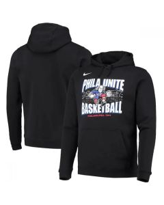 Men's Philadelphia 76ers 2021 Black City Edition Story Club Pullover Hoodie